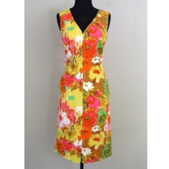 Retro Shift Floral Midi Dress - Picture 3 of 11